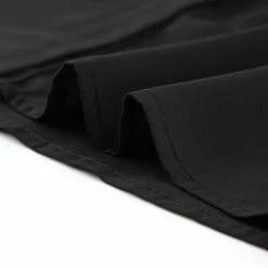 Women Allegra K Button Down Long Sleeve Elastic Cuff Ruffle Detail Blouse