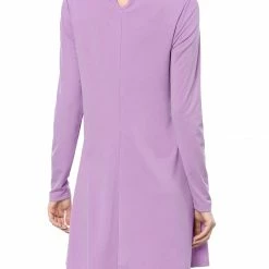 Allegra K Women Contrast Collar Flare Hem Above Knee Dress