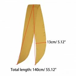Allegra K Women Plain Solid Color Pure Skinny Scarf Scarves Long Neckerchief Hair Band
