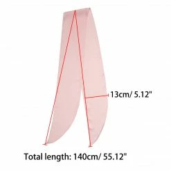 Allegra K Women Plain Solid Color Pure Skinny Scarf Scarves Long Neckerchief Hair Band