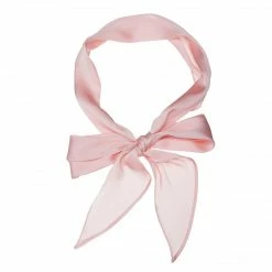 Allegra K Women Plain Solid Color Pure Skinny Scarf Scarves Long Neckerchief Hair Band