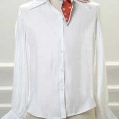 Allegra K Women Polka Dot Print Small Skinny Scarf Sharp Neck Scarves Double-Sided Long Neckerchief 25 Allegra K Women Polka Dot Print Small Skinny Scarf Sharp Neck Scarves Double-Sided Long Neckerchief