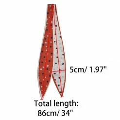 Allegra K Women Polka Dot Print Small Skinny Scarf Sharp Neck Scarves Double-Sided Long Neckerchief 26 Allegra K Women Polka Dot Print Small Skinny Scarf Sharp Neck Scarves Double-Sided Long Neckerchief