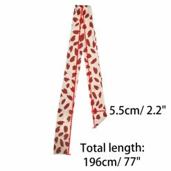 Allegra K Women Skinny Ribbon Neckerchief Heart Pattern Narrow Hair Wrist Scarf Headband Handbag Handle Wrap Accessories 63 Allegra K Women Skinny Ribbon Neckerchief Heart Pattern Narrow Hair Wrist Scarf Headband Handbag Handle Wrap Accessories