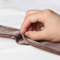 Allegra K Women Vintage Velvet Skinny Neck Scarves Solid Color Long Neckerchief Hairband Narrow Waistband