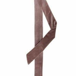 Allegra K Women Vintage Velvet Skinny Neck Scarves Solid Color Long Neckerchief Hairband Narrow Waistband