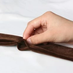 Allegra K Women Vintage Velvet Skinny Neck Scarves Solid Color Long Neckerchief Hairband Narrow Waistband