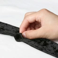 Allegra K Women Vintage Velvet Skinny Neck Scarves Solid Color Long Neckerchief Hairband Narrow Waistband