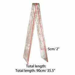 Allegra K Women Vintage Velvet Skinny Neck Scarves Solid Color Long Neckerchief Hairband Narrow Waistband