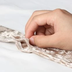 Allegra K Women Vintage Velvet Skinny Neck Scarves Solid Color Long Neckerchief Hairband Narrow Waistband