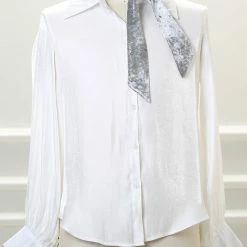 Allegra K Women Vintage Velvet Skinny Neck Scarves Solid Color Long Neckerchief Hairband Narrow Waistband