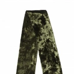 Allegra K Women Vintage Velvet Skinny Neck Scarves Solid Color Long Neckerchief Hairband Narrow Waistband