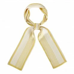 Allegra K Skinny Scarves Stripe Neck Wraps For Women Fasion Neckerchief Ribbon Hairband Accessories