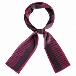 Allegra K Skinny Scarves Stripe Neck Wraps For Women Fasion Neckerchief Ribbon Hairband Accessories