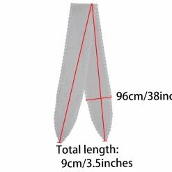 Allegra K Silk Like Ribbon Scarf Lace Embroidery Pure Skinny Neckerchief Long Narrow Waistband Hairband