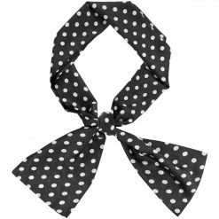 Allegra K Accessories Women Retro Polka Dot Skinny Scarf Neck Scarves Wrap Long Neckerchief Hair Tie