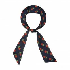 Allegra K Accessories Women Point Dots Print Skinny Scarf Narrow Head Scarfs Double-Sided Neckerchief