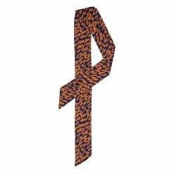Allegra K Accessories Leopard Animal Print Pattern Skinny Scarf Long Neck Scarves Headband For Women