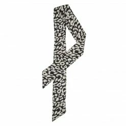Allegra K Accessories Leopard Animal Print Pattern Skinny Scarf Long Neck Scarves Headband For Women