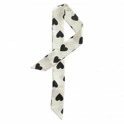 Allegra K Women Skinny Ribbon Neckerchief Heart Pattern Narrow Hair Wrist Scarf Headband Handbag Handle Wrap Accessories 56 Allegra K Women Skinny Ribbon Neckerchief Heart Pattern Narrow Hair Wrist Scarf Headband Handbag Handle Wrap Accessories