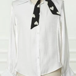 Allegra K Women Skinny Ribbon Neckerchief Heart Pattern Narrow Hair Wrist Scarf Headband Handbag Handle Wrap Accessories 52 Allegra K Women Skinny Ribbon Neckerchief Heart Pattern Narrow Hair Wrist Scarf Headband Handbag Handle Wrap Accessories