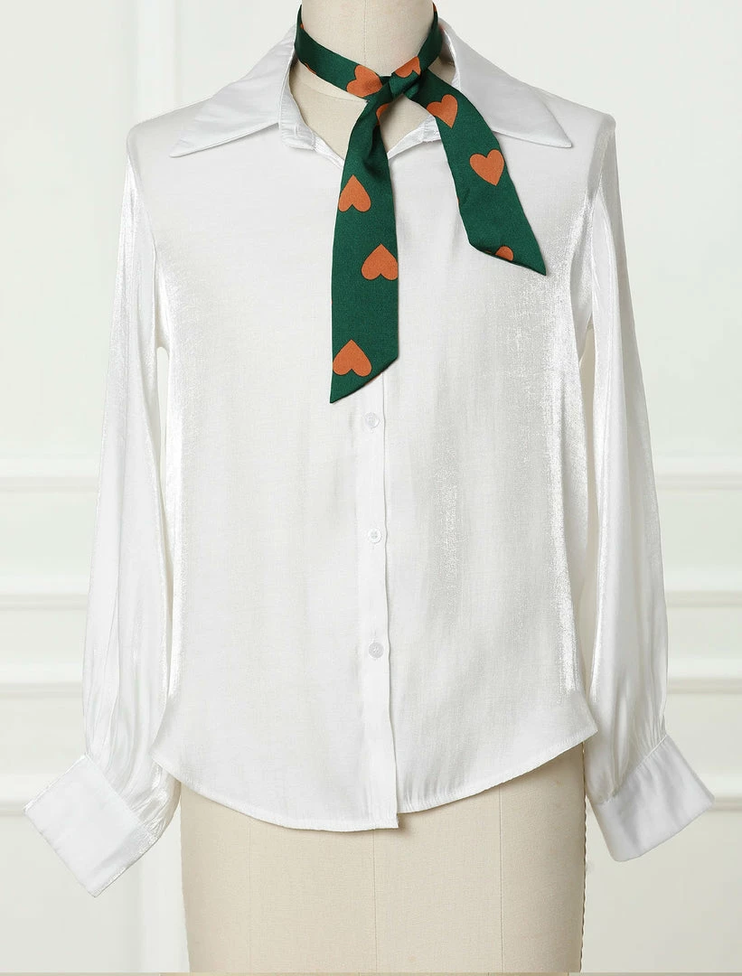 Allegra K Women Skinny Ribbon Neckerchief Heart Pattern Narrow Hair Wrist Scarf Headband Handbag Handle Wrap Accessories 10 Allegra K Women Skinny Ribbon Neckerchief Heart Pattern Narrow Hair Wrist Scarf Headband Handbag Handle Wrap Accessories