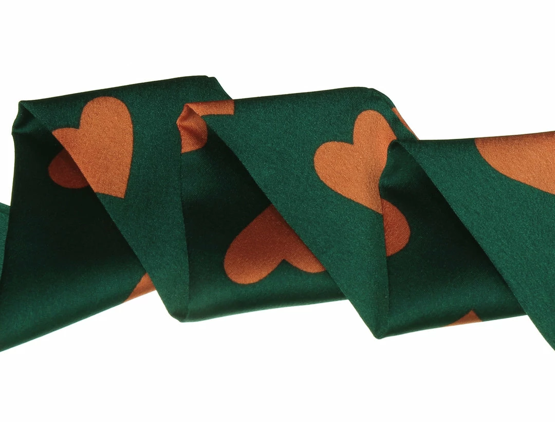 Allegra K Women Skinny Ribbon Neckerchief Heart Pattern Narrow Hair Wrist Scarf Headband Handbag Handle Wrap Accessories 12 Allegra K Women Skinny Ribbon Neckerchief Heart Pattern Narrow Hair Wrist Scarf Headband Handbag Handle Wrap Accessories