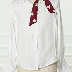 Allegra K Women Skinny Ribbon Neckerchief Heart Pattern Narrow Hair Wrist Scarf Headband Handbag Handle Wrap Accessories 42 Allegra K Women Skinny Ribbon Neckerchief Heart Pattern Narrow Hair Wrist Scarf Headband Handbag Handle Wrap Accessories