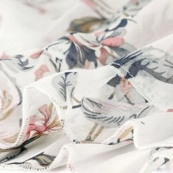 Allegra K Women's Casual Ruffle 3/4 Sleeve Floral Print Chiffon Blouse 78 Allegra K Women's Casual Ruffle 3/4 Sleeve Floral Print Chiffon Blouse