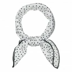 Allegra K Accessories 50cm Vintage Polka Dot Square Small Scarf Neck Scarves Kerchief Neckerchief Headscarf