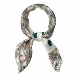 Allegra K 50cm Women Love Heart Silky Square Scarves Kerchief Neck Hair Scrunchies Scarf Neckerchief