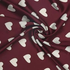 Allegra K 50cm Women Love Heart Small Square Scarves Kerchief Head Neck Scarf Neckerchief Accessories