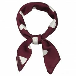 Allegra K 50cm Women Love Heart Small Square Scarves Kerchief Head Neck Scarf Neckerchief Accessories