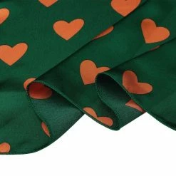 Allegra K 50cm Women Love Heart Small Square Scarves Kerchief Head Neck Scarf Neckerchief Accessories