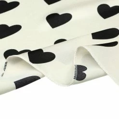 Allegra K 50cm Women Love Heart Small Square Scarves Kerchief Head Neck Scarf Neckerchief Accessories