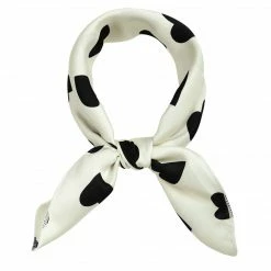 Allegra K 50cm Women Love Heart Small Square Scarves Kerchief Head Neck Scarf Neckerchief Accessories