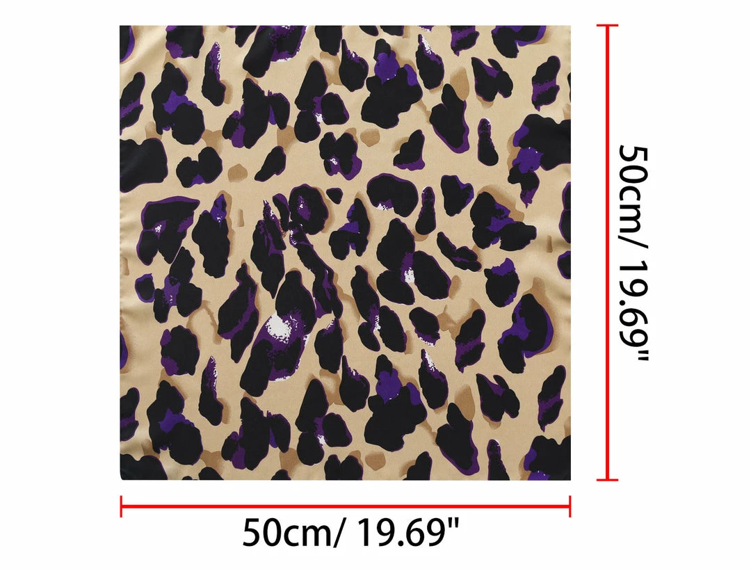 Allegra K 50cm Women Colorful Leopard Print Square Neck Scarf Kerchief Neckerchief Handkerchief Bandana 56 Allegra K 50cm Women Colorful Leopard Print Square Neck Scarf Kerchief Neckerchief Handkerchief Bandana