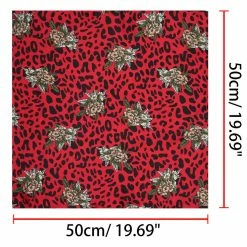 Allegra K 50cm Women Colorful Leopard Print Square Neck Scarf Kerchief Neckerchief Handkerchief Bandana 91 Allegra K 50cm Women Colorful Leopard Print Square Neck Scarf Kerchief Neckerchief Handkerchief Bandana