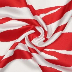 Allegra K 50cm Lightweight Zebra Stripe Pattern Square Neck Scarf Scarves Wrap Kerchief Neckerchief Bandana