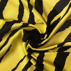 Allegra K 50cm Lightweight Zebra Stripe Pattern Square Neck Scarf Scarves Wrap Kerchief Neckerchief Bandana