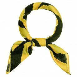 Allegra K 50cm Lightweight Zebra Stripe Pattern Square Neck Scarf Scarves Wrap Kerchief Neckerchief Bandana