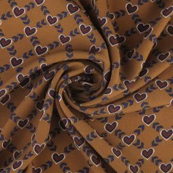 Allegra K 70cm Women Love Heart Printed Square Scarves Kerchief Head Neck Scarf Neckerchief