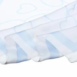 Allegra K 70cm Women Love Heart Printed Square Scarves Kerchief Head Neck Scarf Neckerchief