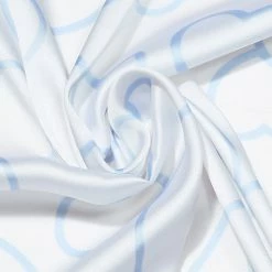 Allegra K 70cm Women Love Heart Printed Square Scarves Kerchief Head Neck Scarf Neckerchief