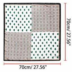 Allegra K 70cm Women Love Heart Printed Square Scarves Kerchief Head Neck Scarf Neckerchief