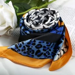 Allegra K 70cm Houndstooth Swallow Bird Leopard Print Square Scarf Kerchief Neckerchief Bandana 30 Allegra K 70cm Houndstooth Swallow Bird Leopard Print Square Scarf Kerchief Neckerchief Bandana