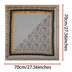 Allegra K 70cm Houndstooth Swallow Bird Leopard Print Square Scarf Kerchief Neckerchief Bandana 26 Allegra K 70cm Houndstooth Swallow Bird Leopard Print Square Scarf Kerchief Neckerchief Bandana