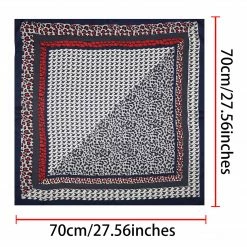 Allegra K 70cm Houndstooth Swallow Bird Leopard Print Square Scarf Kerchief Neckerchief Bandana 21 Allegra K 70cm Houndstooth Swallow Bird Leopard Print Square Scarf Kerchief Neckerchief Bandana