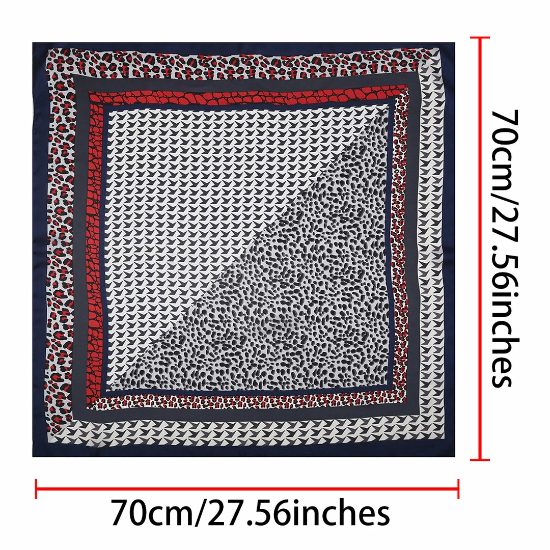 Allegra K 70cm Houndstooth Swallow Bird Leopard Print Square Scarf Kerchief Neckerchief Bandana 6 Allegra K 70cm Houndstooth Swallow Bird Leopard Print Square Scarf Kerchief Neckerchief Bandana
