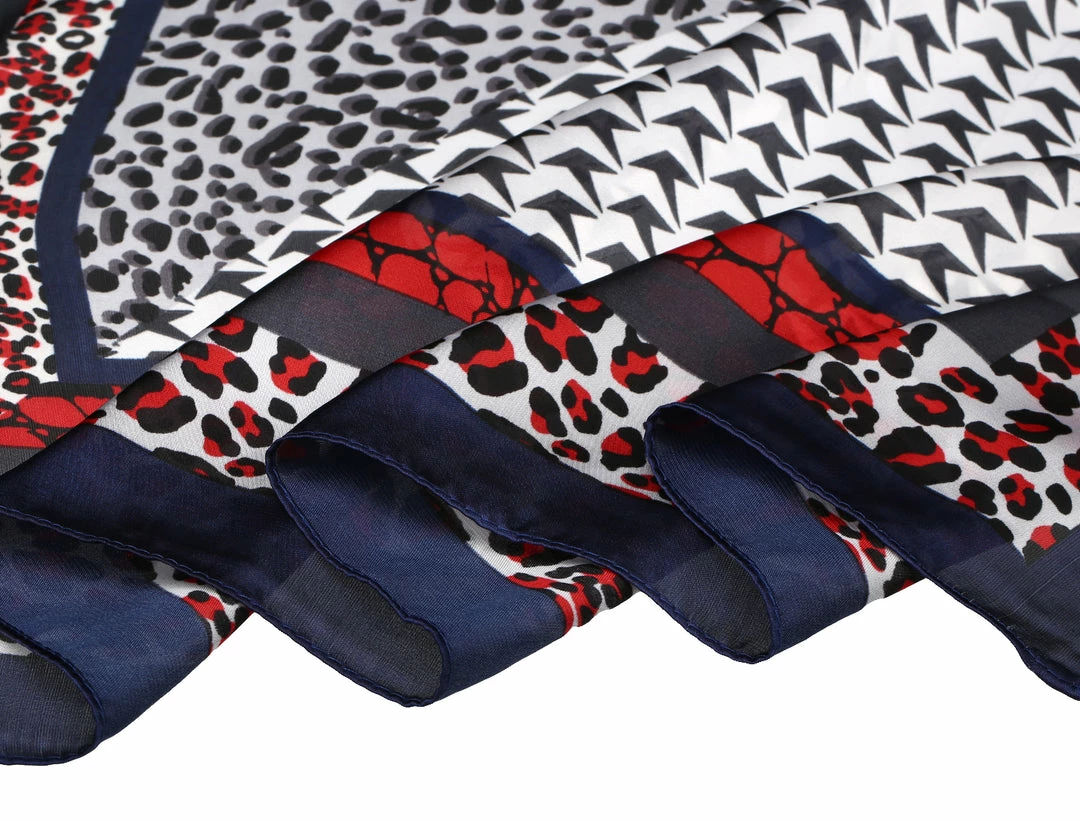 Allegra K 70cm Houndstooth Swallow Bird Leopard Print Square Scarf Kerchief Neckerchief Bandana 7 Allegra K 70cm Houndstooth Swallow Bird Leopard Print Square Scarf Kerchief Neckerchief Bandana